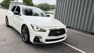 2020 INFINITI Q50 Red Sport 400 Sedan White