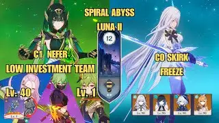 C1 Nefer F2P - C0 Skirk Freeze | Spiral Abyss | Genshin Impact