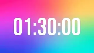 90 MINUTE TIMER - WITH HAPPY MUSIC IN THE END FOR ALARM