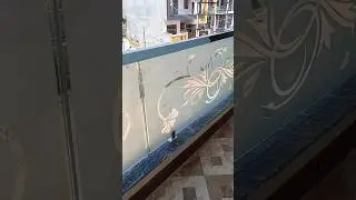 Balcony Glass Railing Installation #shorts #balcony #glassrailing #design