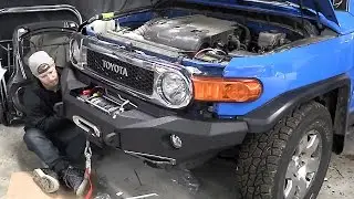 FJ Cruiser Build Pt 3 - New Door, Fender, Bumper, And  A Winch That Could Pull A House Down