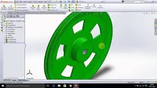 A Type Belt V Pulley design in solidworks | Solidworks Tutorial | Solidworks Design | 3D Design