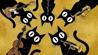 Black Cats Work Boost: Deep Bass Jazz Vibe & Cheerful Instrumental Music