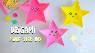 Origami paper star box / how to make paper box / paper box