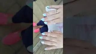 Julia Wolf - Manicure hybrydowy Shellac CND - Crazy Needles - efekt syrenki