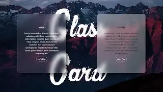 Glass Card Effect Using Bootstrap 5 Html CSS | Glassmorphism Effects | RitviX