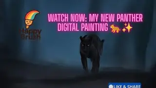 Digital Painting | Wild Animal Art | Digital Art | Infinite Painter | Easy Drawing | Kids #drawing 
