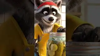 Rick the Raccoon vs. The Jar 🫙 | Funny Pixar-Style 3D Animation