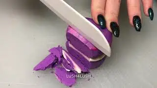 Purple Drain bubbleroon - Lush Mother&rsquo;s Day 2018 - ASMR satisfying cutting
