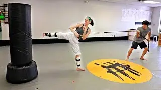 Taekwondo Resistance Kick Training