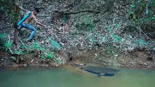 DIY Insane Unique Creative Fishing Slingshot From Fish Gear | Powerful Slingshot Vs Huge Fish