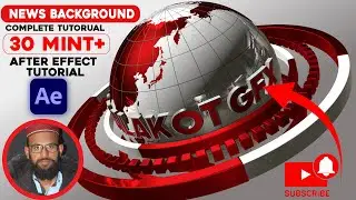 Tutorial Broadcast News intro Adobe After Effects l Element 3D Tutorial