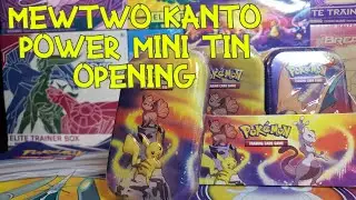 Открытие мини-жестяной коробки Pok&eacute;mon Mewtwo Kanto Power