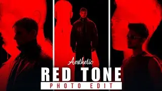 Red tone photo edit in PicsArt || Aesthetic photo edit tutorial || Artistrajk
