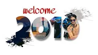 PicsArt Happy New Year 2019 Photo Editing | Inside text effect || Happy new year 2019