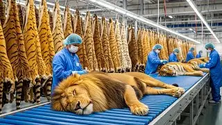 Why Lion Leather Costs More Than Gold  - The Shocking Lion Leather Factory Exposed