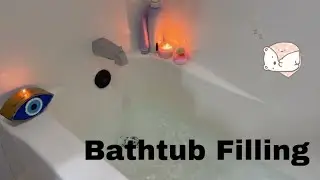 Bathtub Filling ASMR - Candle Lit Water Sounds for Sleep