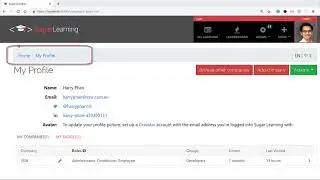 SugarLearning - Breadcrumb