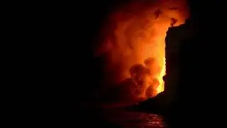 2-03-17 Kamokuna Lava Explosions - Fire Hose Glimpses Nikon D800
