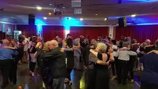 Val dancing with milonguera Ana en Lo de Celia milonga Barajando August 11 2019