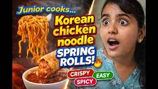 How to make korean noodles at home | spring rolls recipe  #sabiandjaanulifestyle