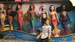 Disney: Live Action Little Mermaid Ultimate Ariel Sisters 7-Pack Doll Unboxing and Review
