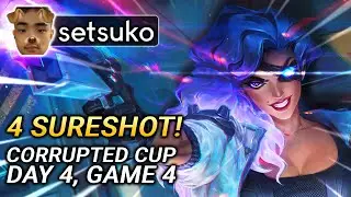 Setsuko Tries 4 Sureshot for FUN in Corrupted Cup: Day 4, Game 4 | TFT Set 8