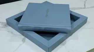 D Sky Blue and Silk Blue in Elegant Series: Wedding Album || Flycatcher Prints
