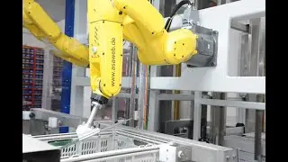 &Ouml;ffnen von Klappboxen mit Robotertechnik