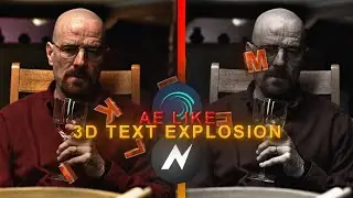 3D Text explosion tutorial | Ae like | Node video | Alight motion | editbynxo