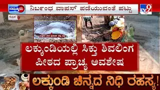 Govt Excavation At Gadag Lakkundi: ಲಕ್ಕುಂಡಿಯಲ್ಲಿ ನಿಧಿಶೋಧ ಉತ್ಖನನ ವೇಳೆ ಸಿಕ್ತು ಶಿವಲಿಂಗ ಅವಶೇಷ