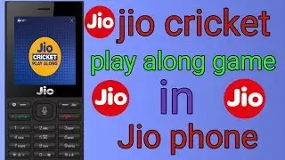 Jio cricket play along game in jio phone, jio phone new update play along game