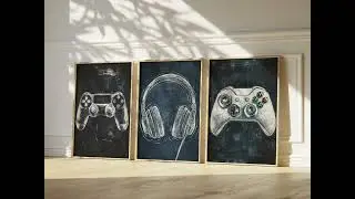 77 &middot; Gaming Wall Art &mdash; Sparrow