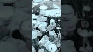 Millions of Frozen Methane Bubbles