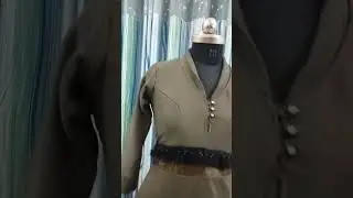 Trendy front slit A line kurti with  plazo pant