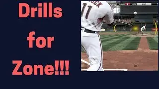 Beginner tips and drills for getting use to Zone Hitting! Mlb the Show 17!