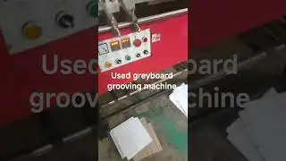 Used grooving machine available. #rigidboxmachine #greyboard #groovingmachine#usedmachine #
