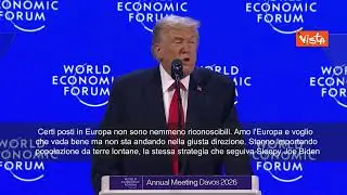 Trump: Amo l'Europa, ma non sta andando nella giusta direzione