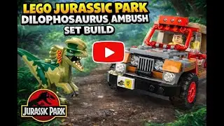 LEGO JURASSIC PARK DILOPHOSAURUS AMBUSH SET BUILD