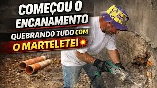 COMEÇOU O ENCANAMENTO! OLHA O AVANÇO DA GARAGEM | EP. 249