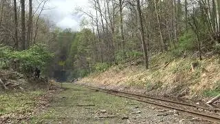 RBMN 9168 & train at Vossburg, PA 4 25 2025