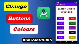 How to Change Button Color in Android Studio | Button Background Color Change | Custom Button Color