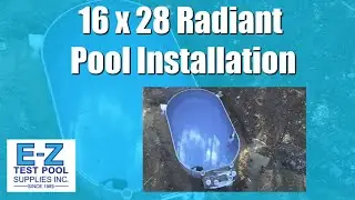 16x28 Oval Radiant Pool Installation