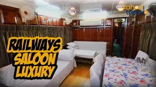 Luxury travel on Pakistani train | Railways Saloon Review