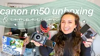 CANON M50 + RODE MIC: распаковка | обзор нового видеоблогера + видеотест, сравнение iPhone и g7x, asmr