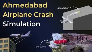 Ahmedabad Plane Crash Simulation | Realistic Engineering Simulation | ANSYS Explicit  | Hindi