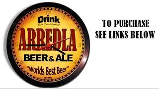 ARREDLA BEER ALE WALL CLOCK