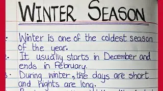 Essay on Winter Season in English | 10 Lines on Winter Season in English | Winter Season Essay