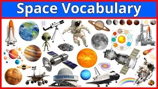 Space Vocabulary for Kids | 50 Space Vocabulary Words in English | Learn Solar System, Planets