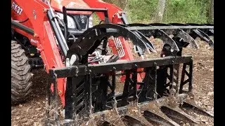 #159 Test du grappin en granit sur le tracteur compact RK 37